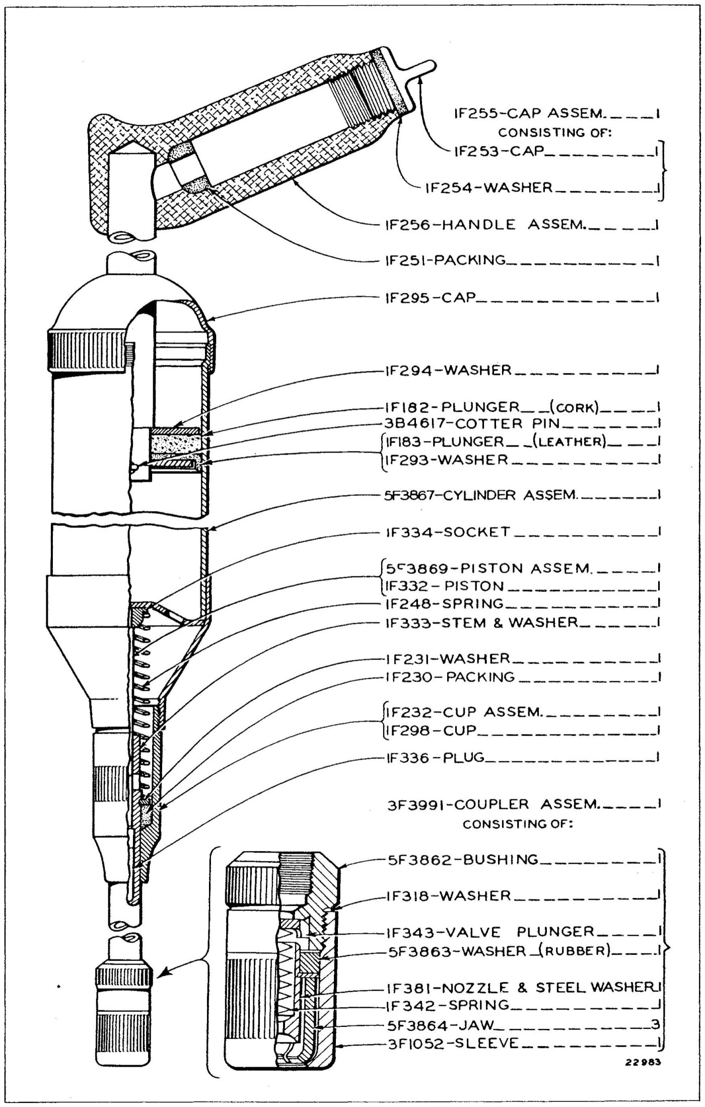 3B8580 GREASE GUN