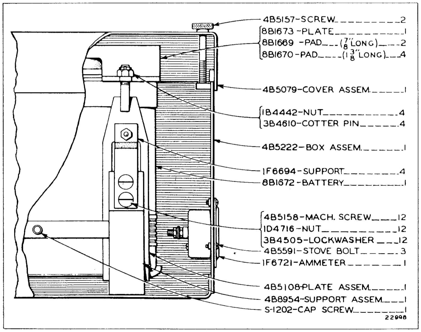 4B5163 BATTERY AND BOX GROUP