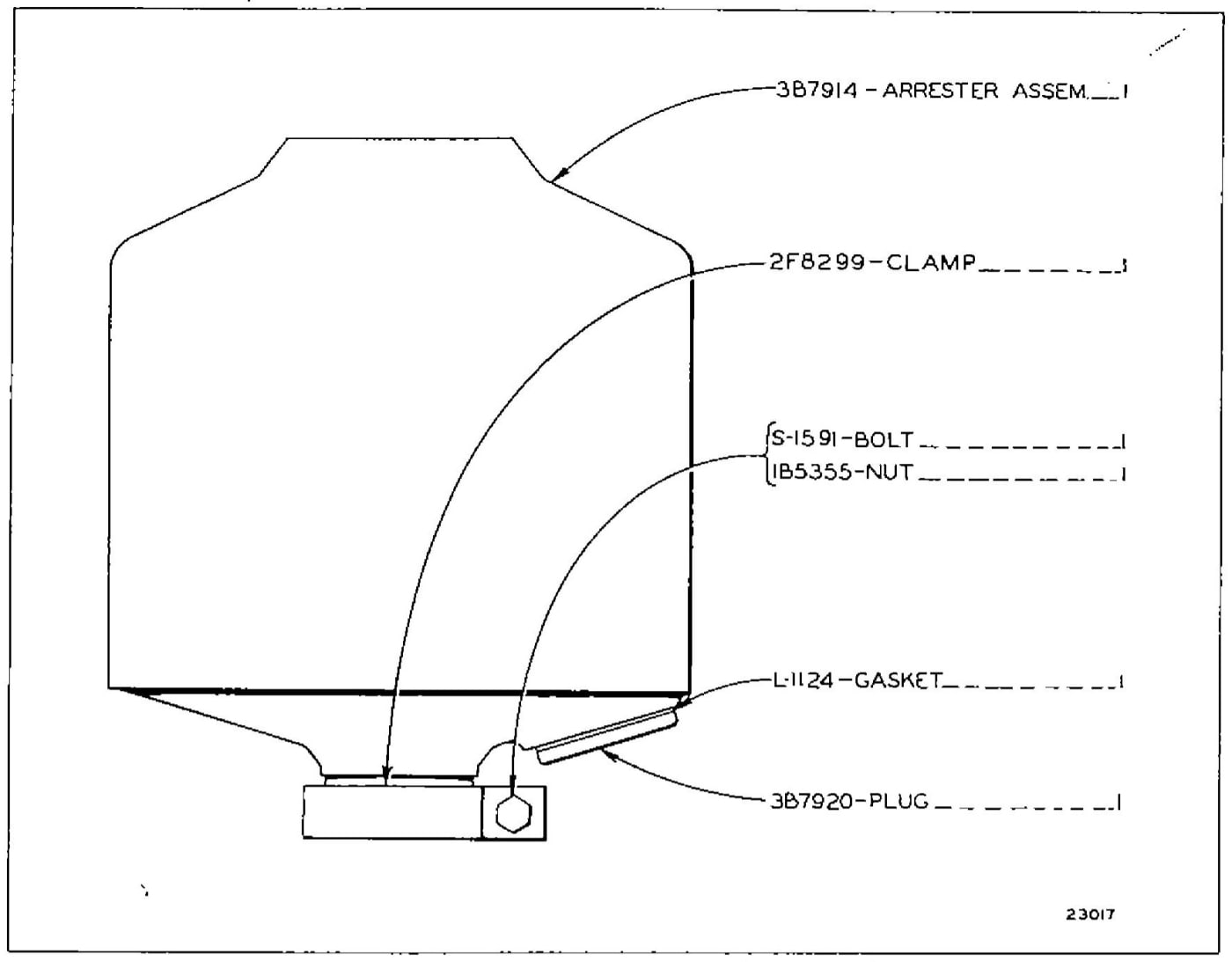 3B2655 SPARK ARRESTER GROUP - Second Type