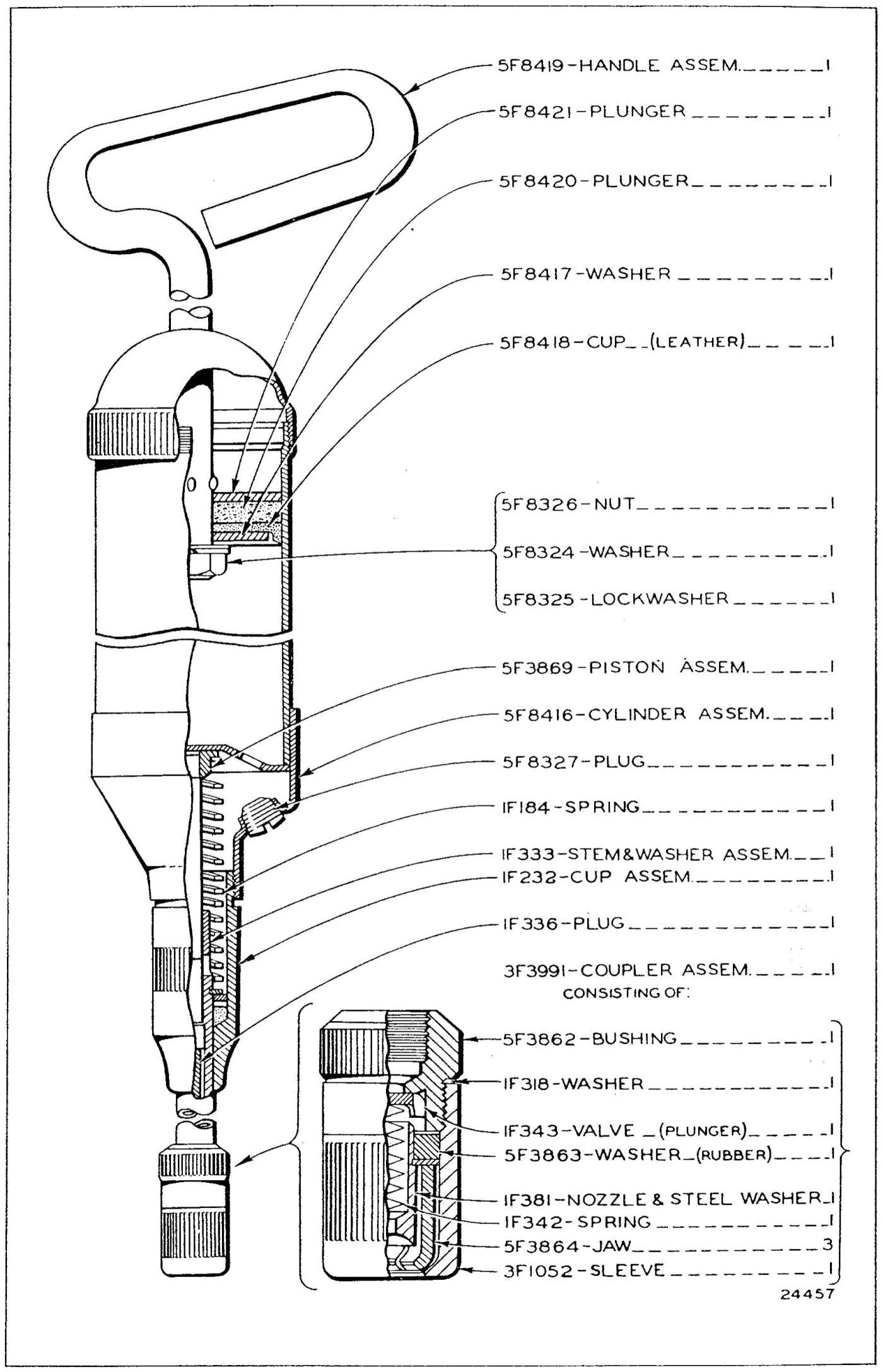 5F7579 GREASE GUN