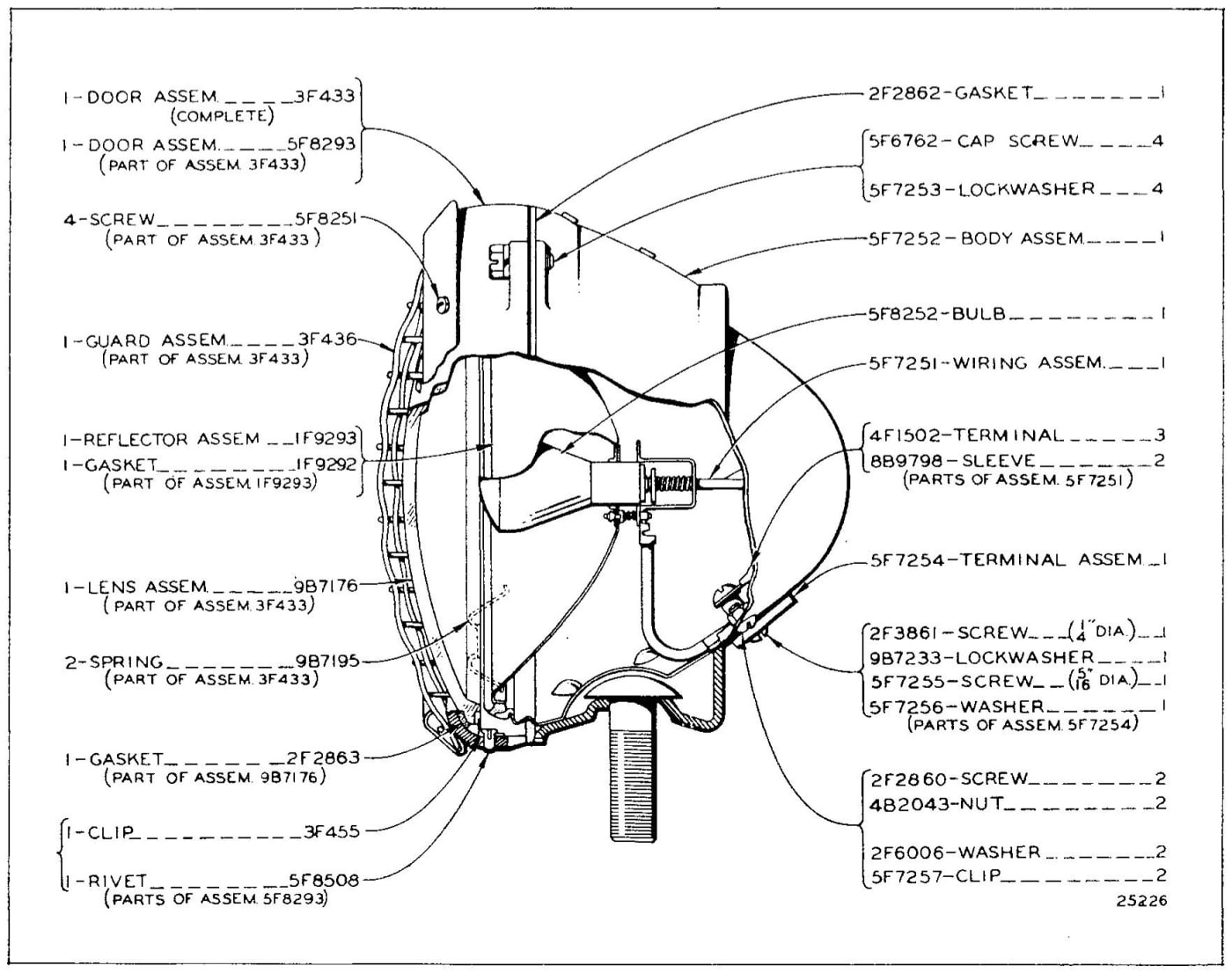5F7300 HEAD LAMP
