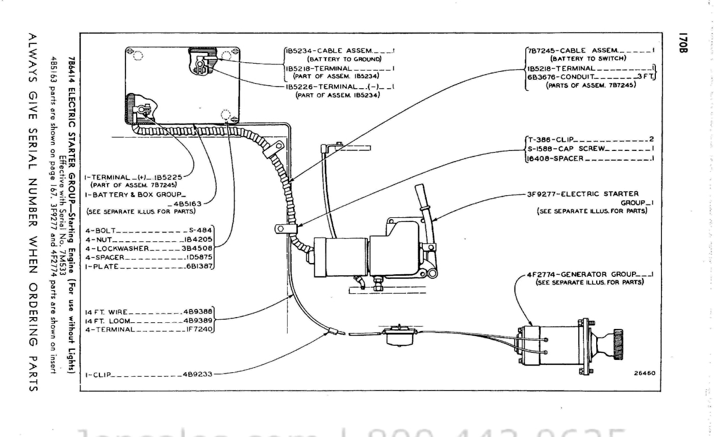 7B6414 ELECTRIC STARTER GROUP - Starting Engine