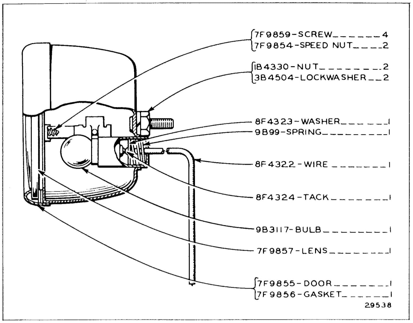 7F9853 TAIL LAMP
