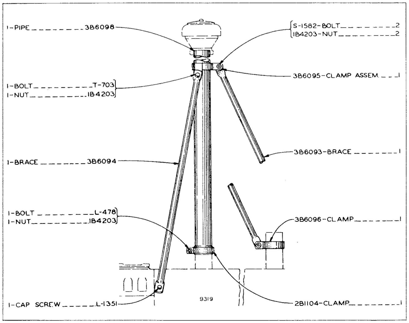 3B6099 AIR CLEANER INLET PIPE EXTENSION GROUP