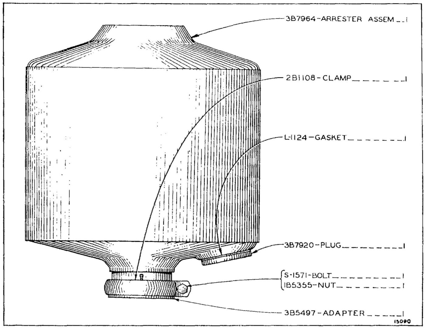 3B5498 SPARK ARRESTER GROUP