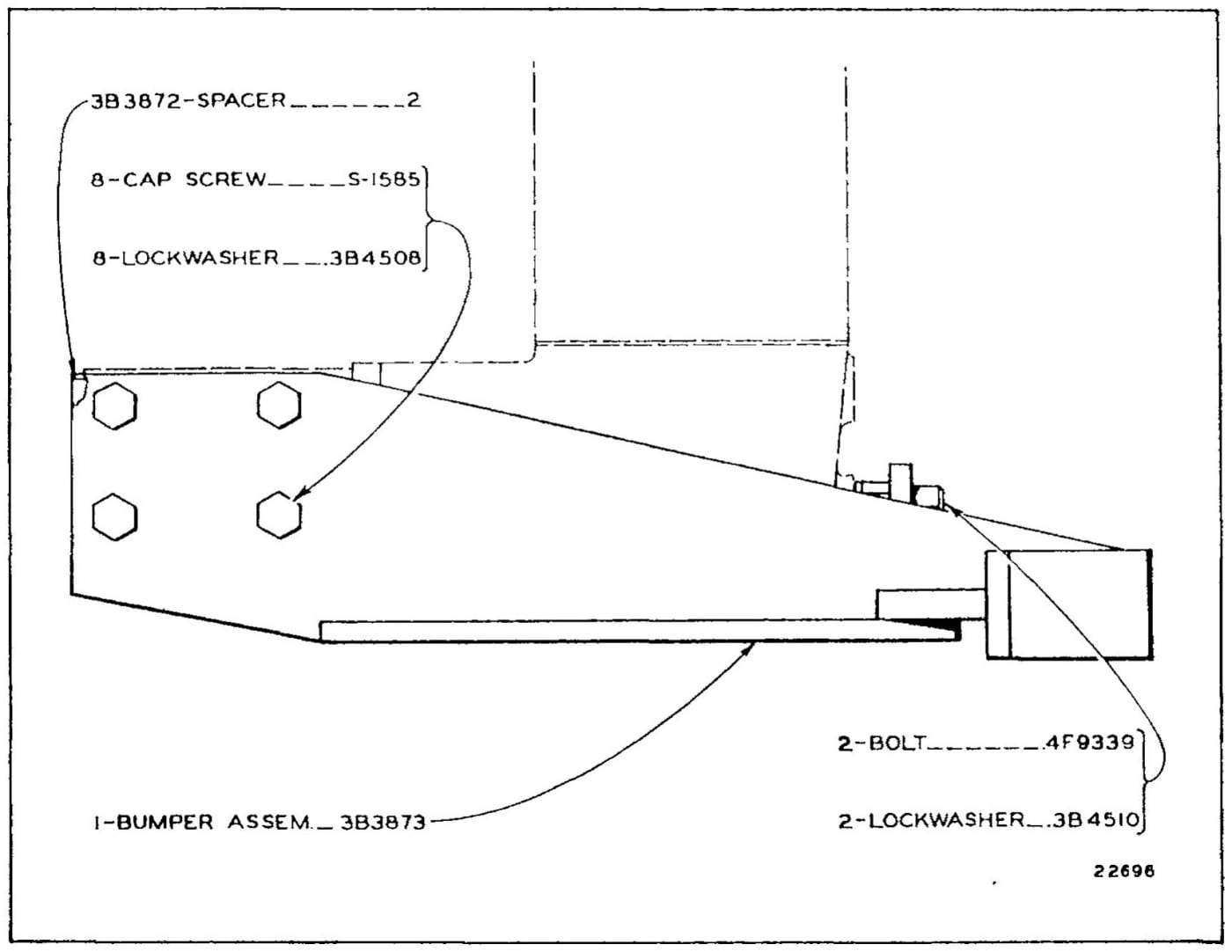4F9341 FRONT BUMPER GROUP