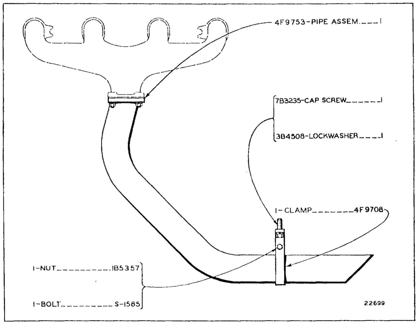 4F9837 DOWN EXHAUST GROUP