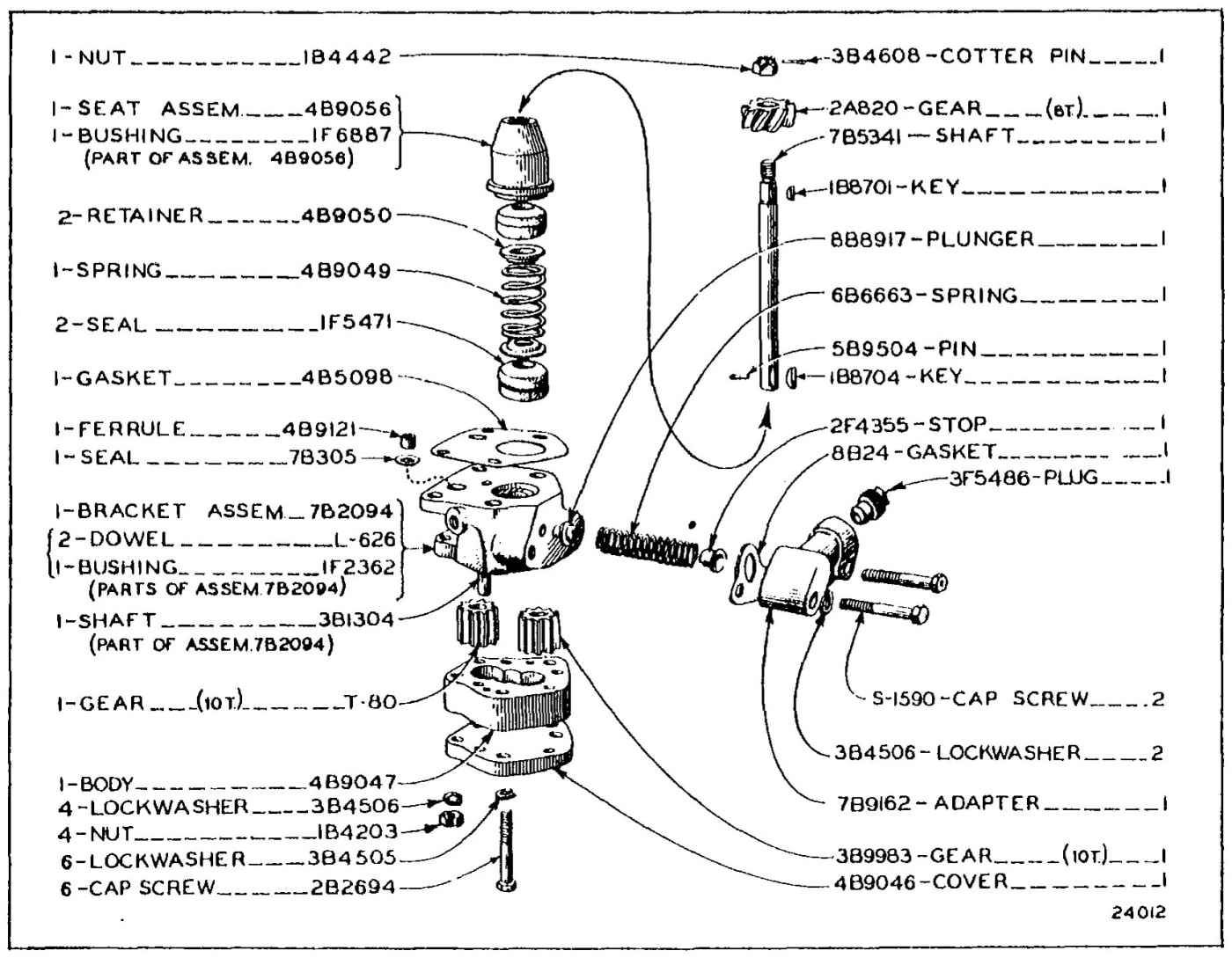 5F6607 FUEL TRANSFER PUMP GROUP