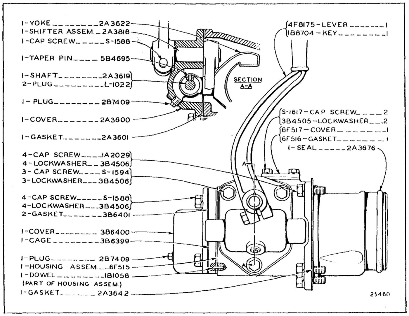 CLUTCH CONTROL AND HOUSING