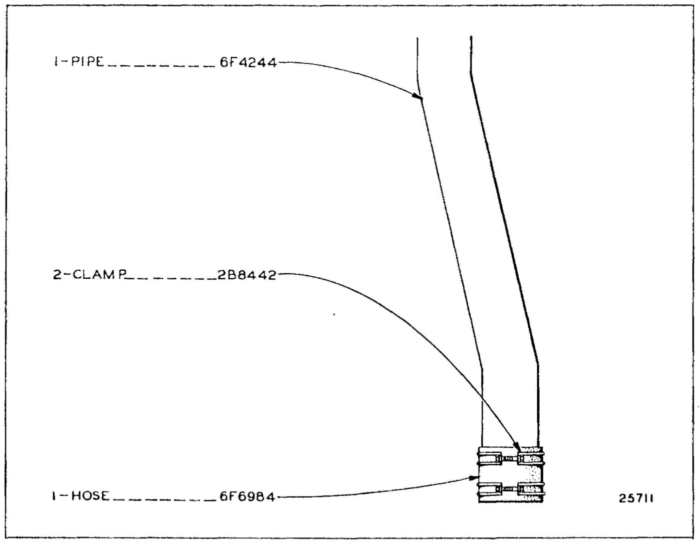 6F4245 AIR CLEANER INLET EXTENSION GROUP
