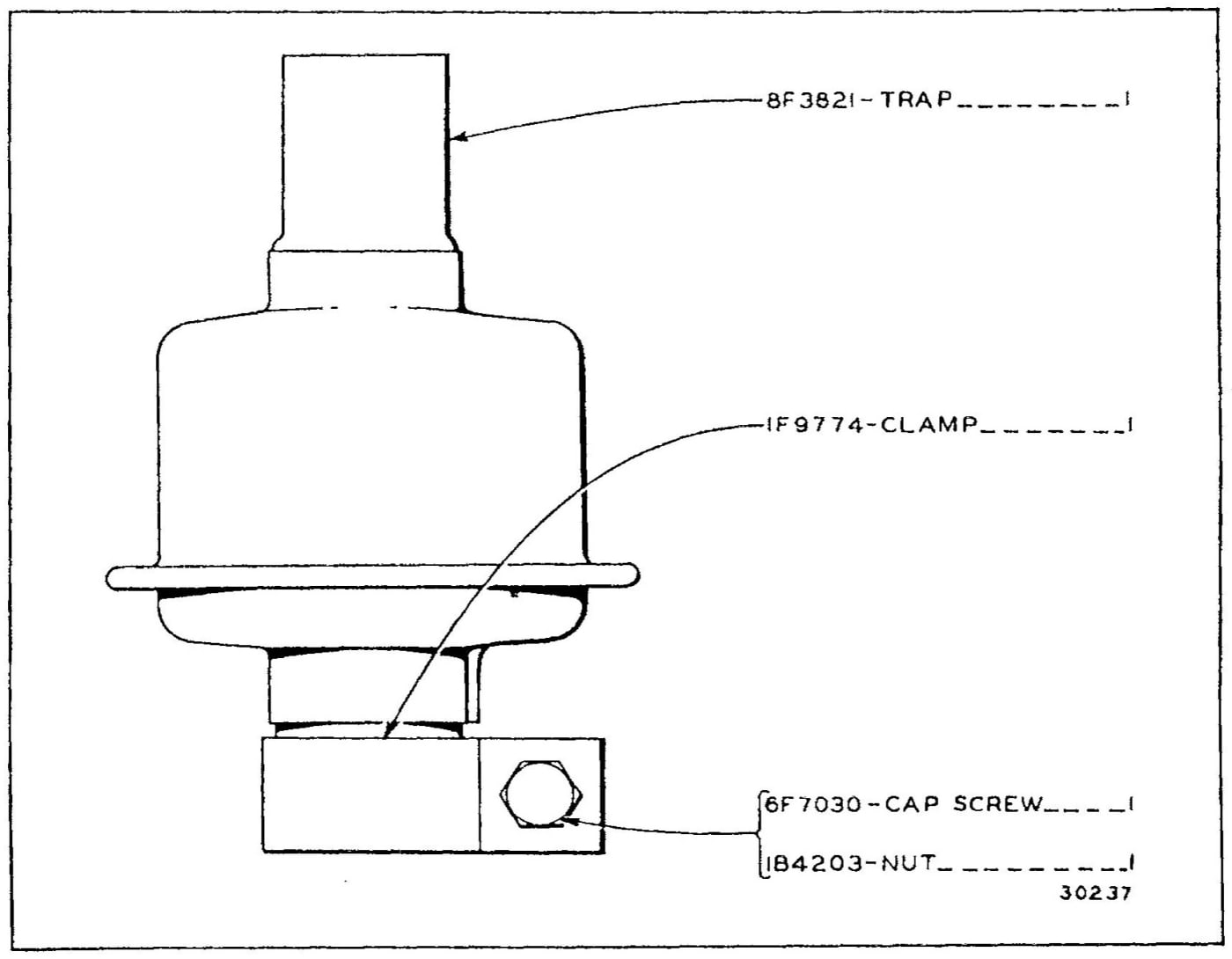 8F3822 EXHAUST RAIN TRAP GROUP - STARTING ENGINE