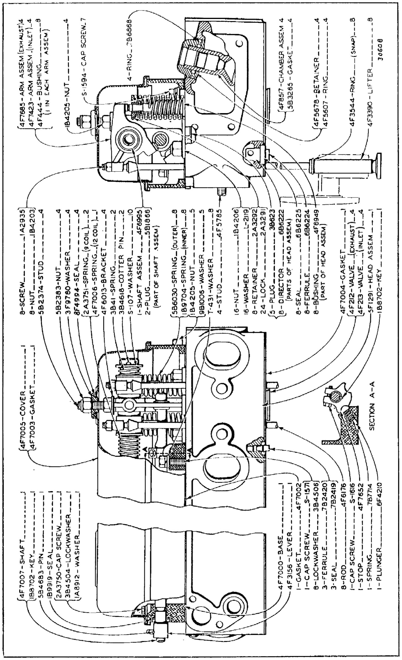 CYLINDER HEAD AND VALVE MECHANISM
