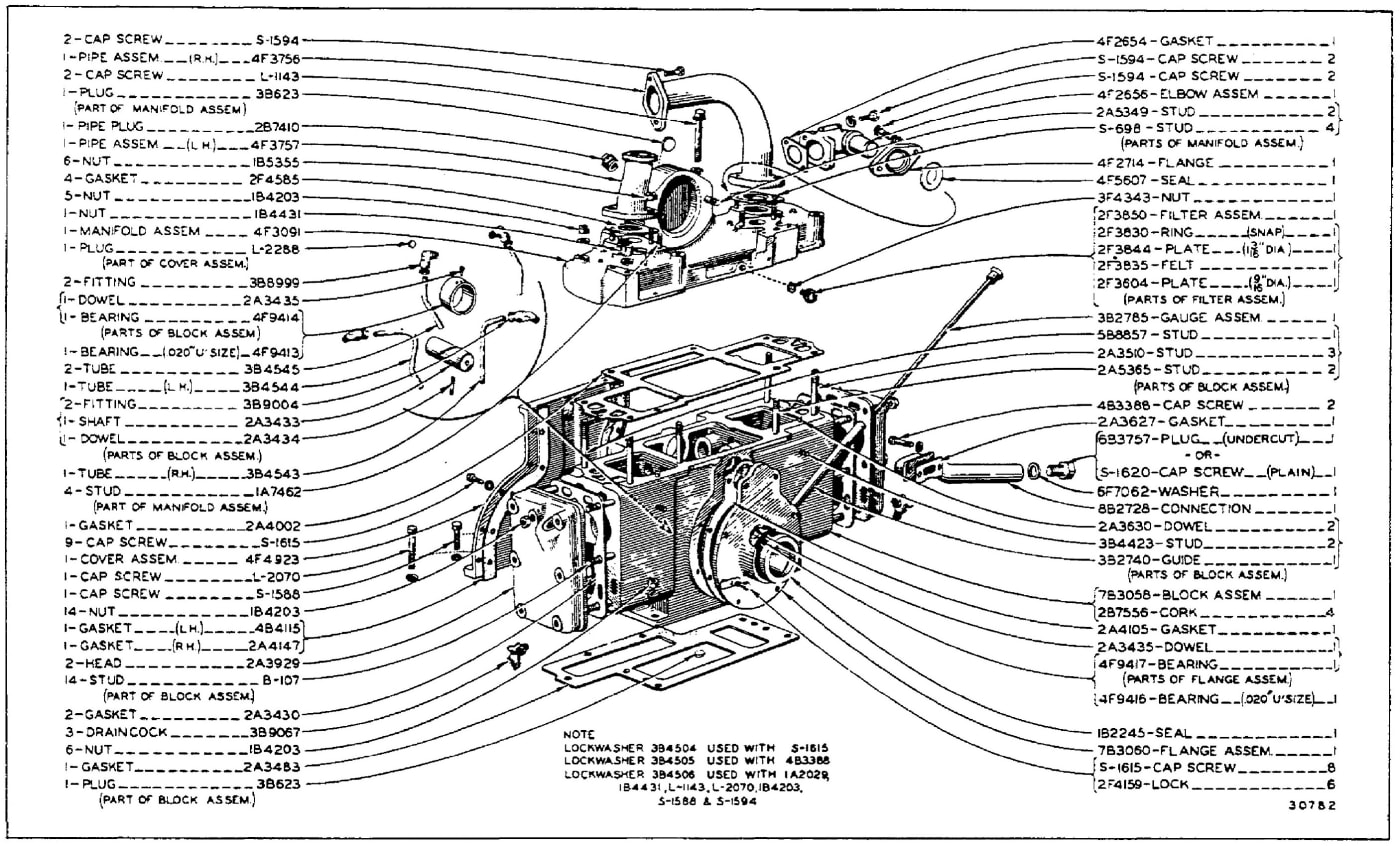 CYLINDER BLOCK, CYLINDER HEAD AND MANIFOLD