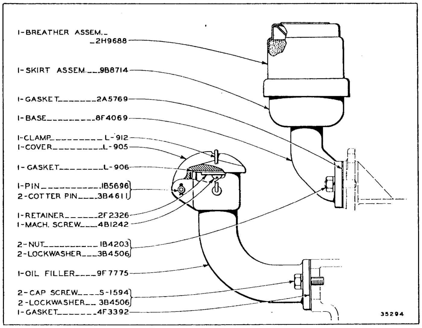 BREATHER AND OIL FILLER