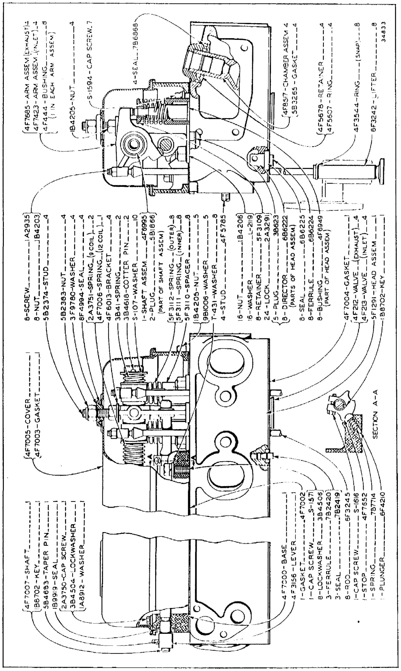 CYLINDER HEAD AND VALVE MECHANISM
