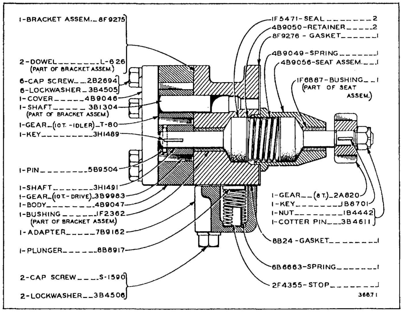 5F6607 FUEL TRANSFER PUMP GROUP