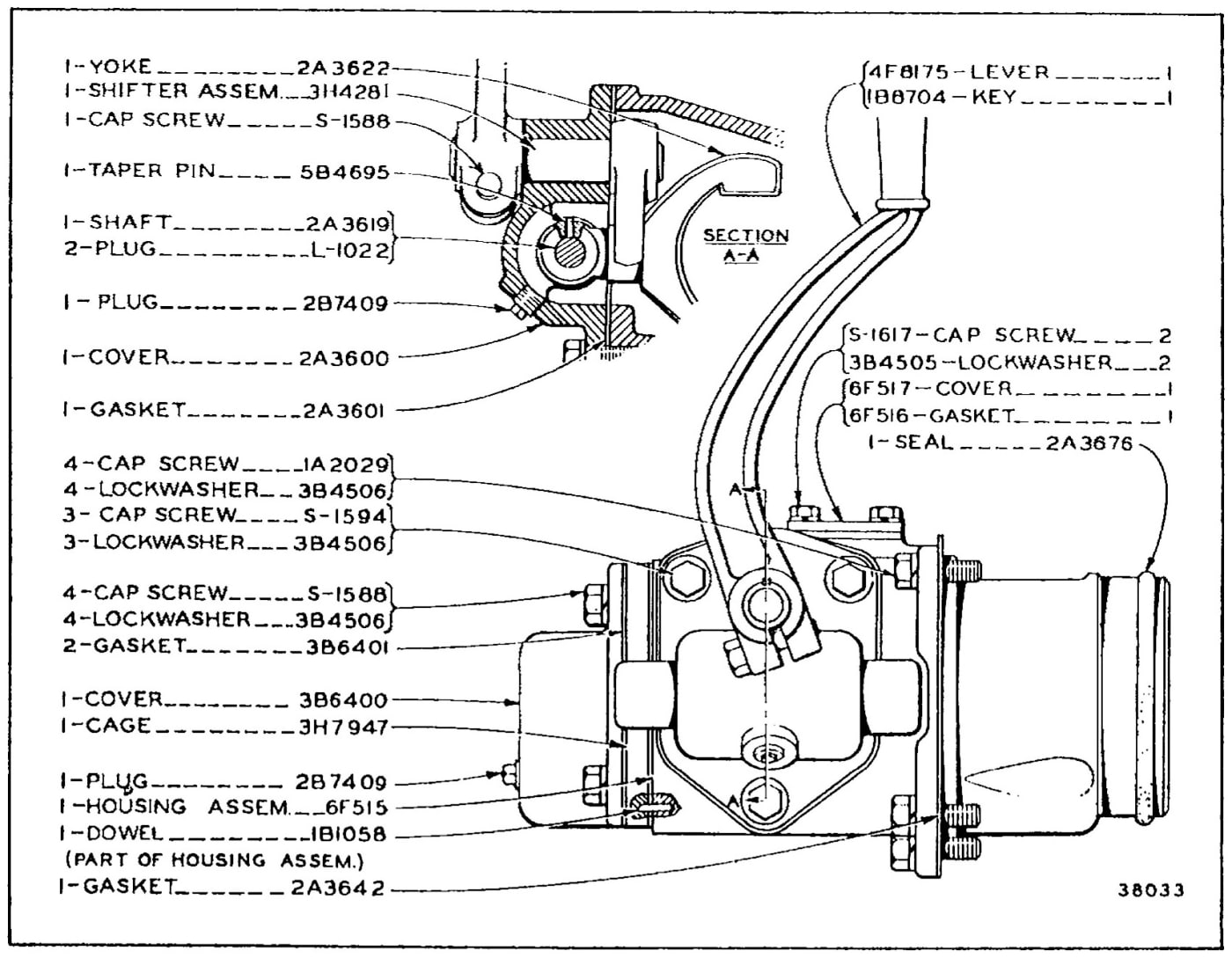CLUTCH CONTROL AND HOUSING