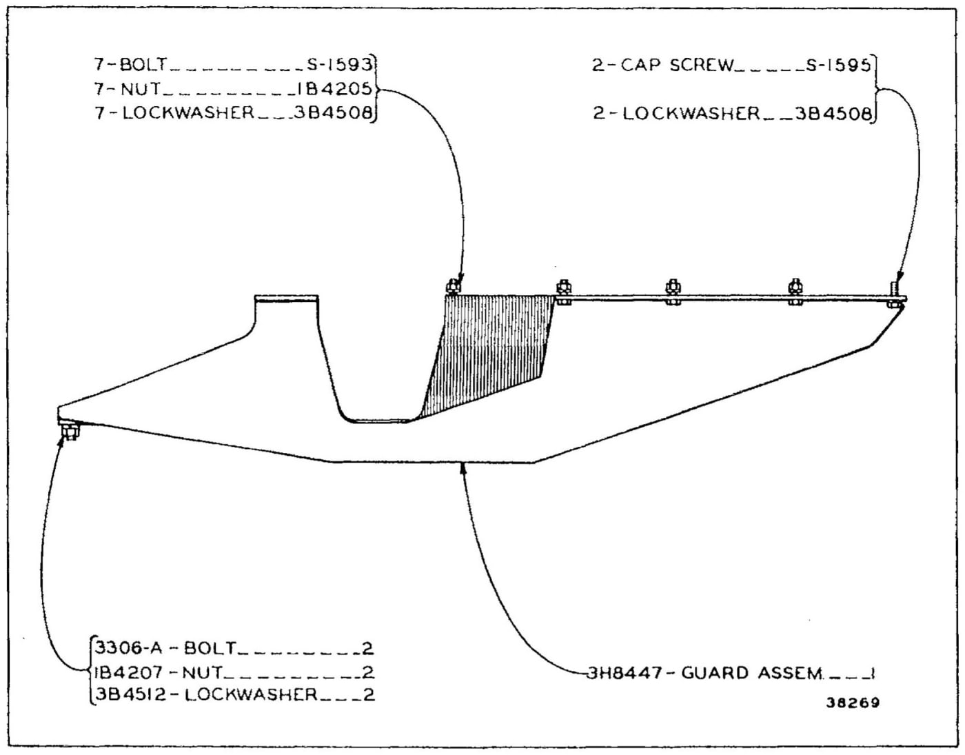 3H8448 CRANKCASE GUARD GROUP