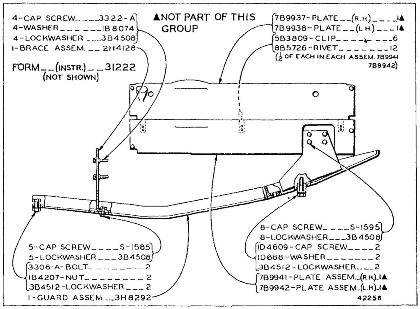 3H8293 CRANKCASE GUARD GROUP