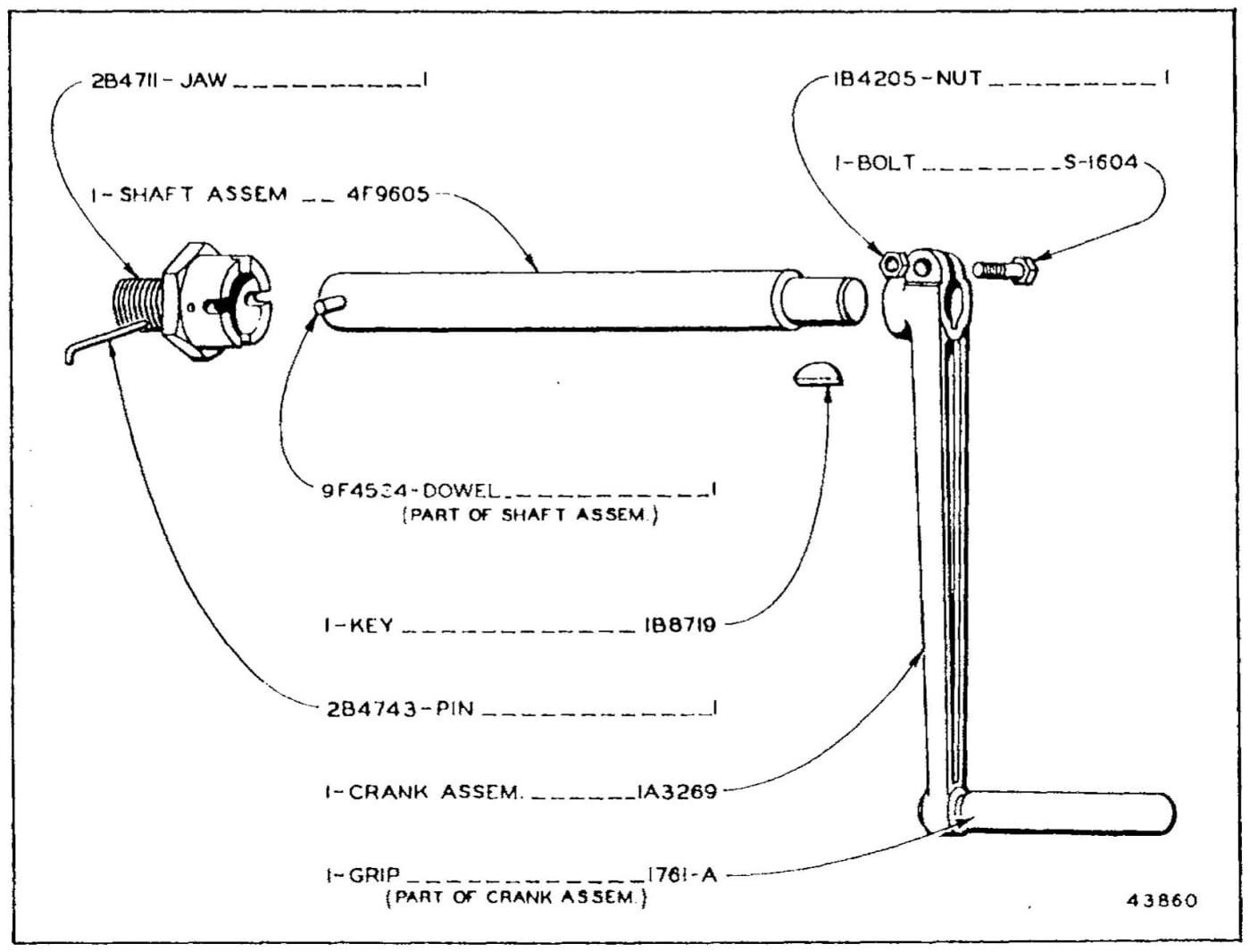 4F8587 HAND CRANK GROUP