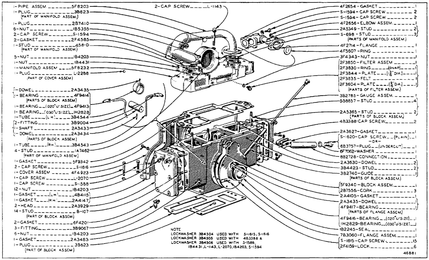 CYLINDER BLOCK, CYLINDER HEAD AND MANIFOLD