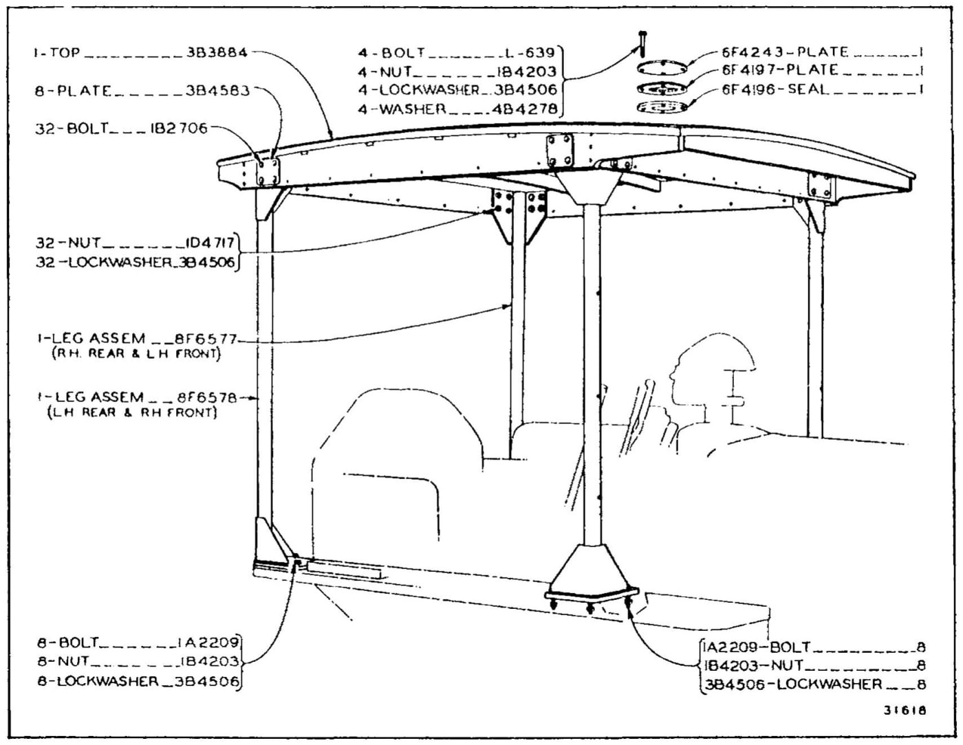 4F8885 CAB ARRANGEMENT