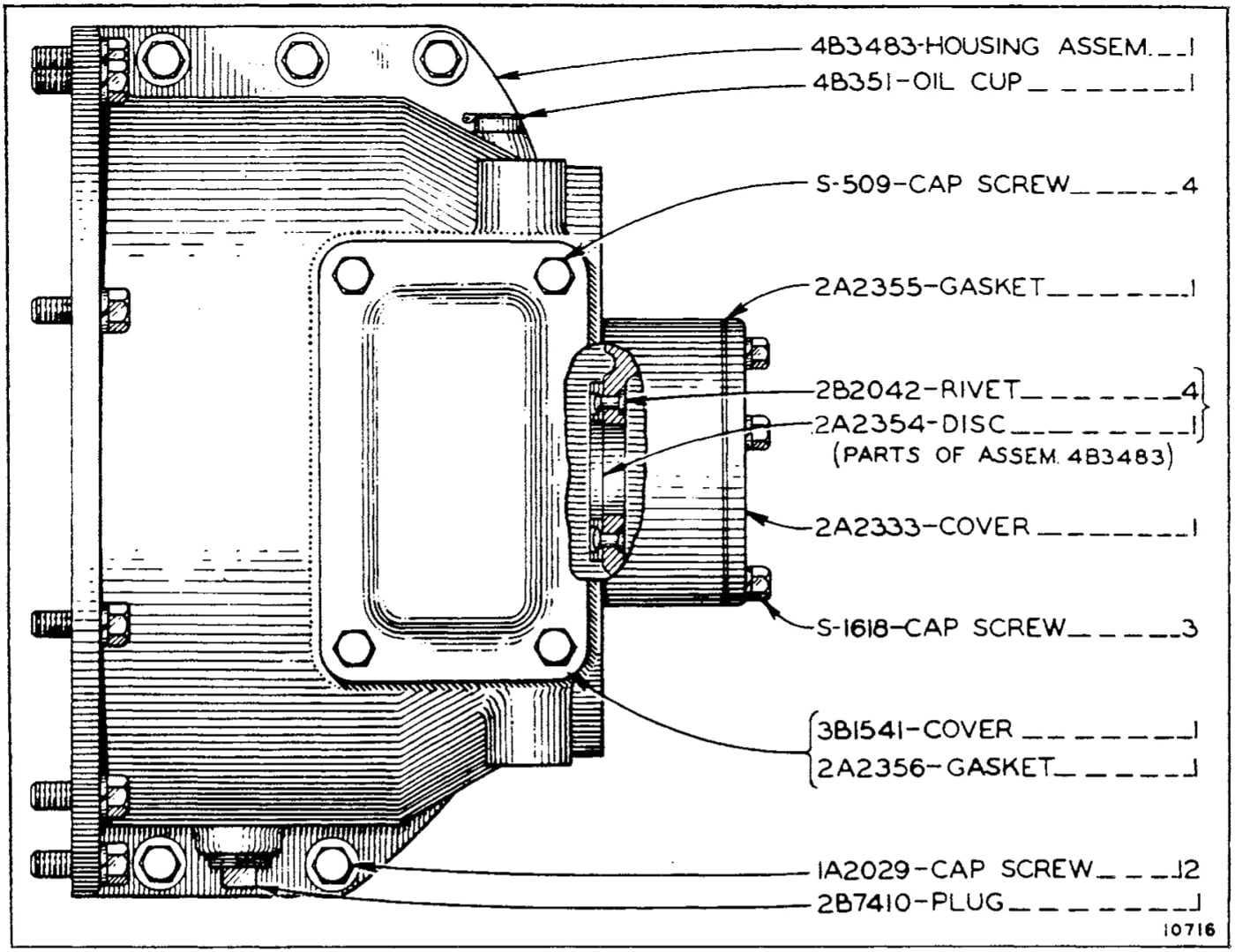 CLUTCH HOUSING (Serial No. 7M1 to 7M532 Inclusive)