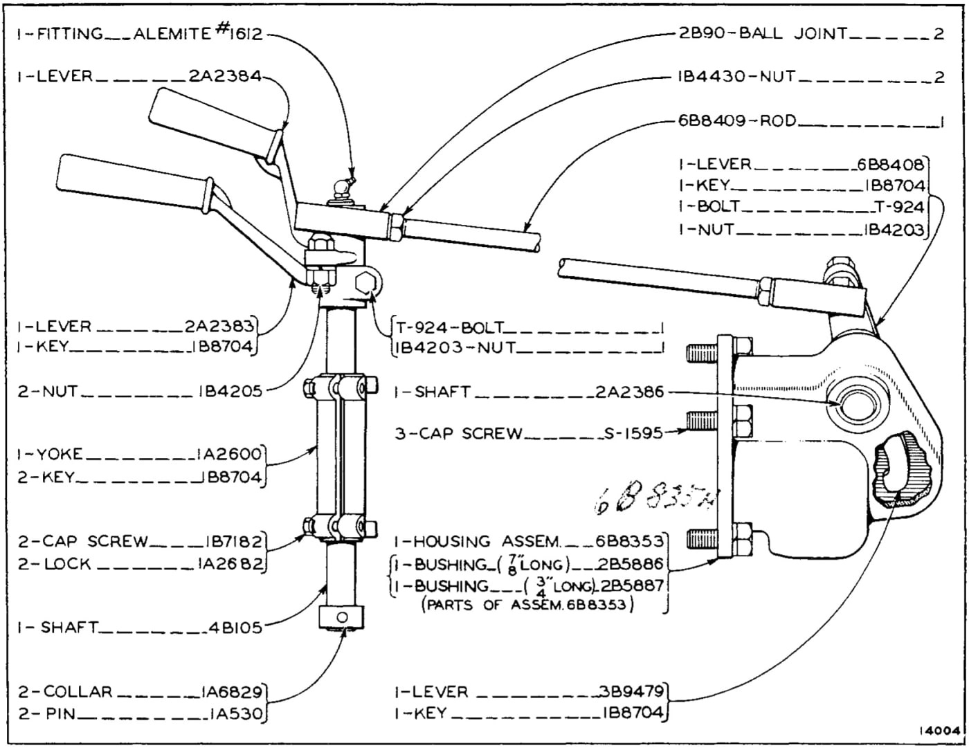 CLUTCH AND STARTER PINION CONTROL (Serial No. 7M1 to 7M532 Inclusive)