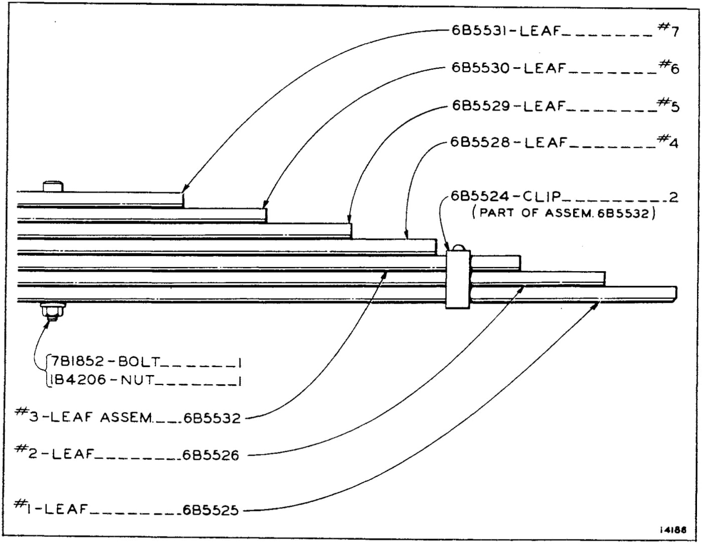 6B5533 SPRING (Serial No. 7M1 to 7M2149 Inclusive)