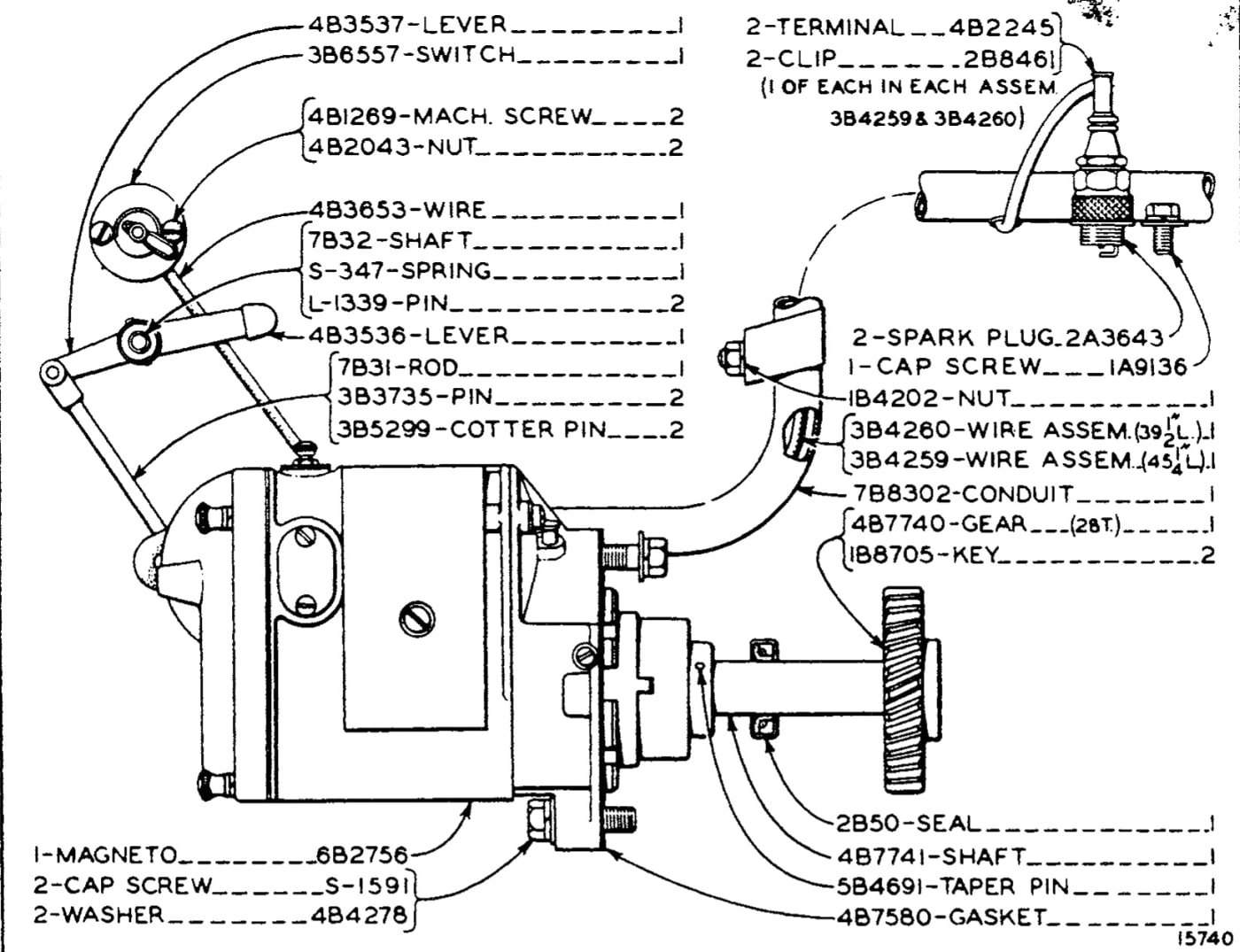 IGNITION SYSTEM (Effective with Serial No. 7M784)