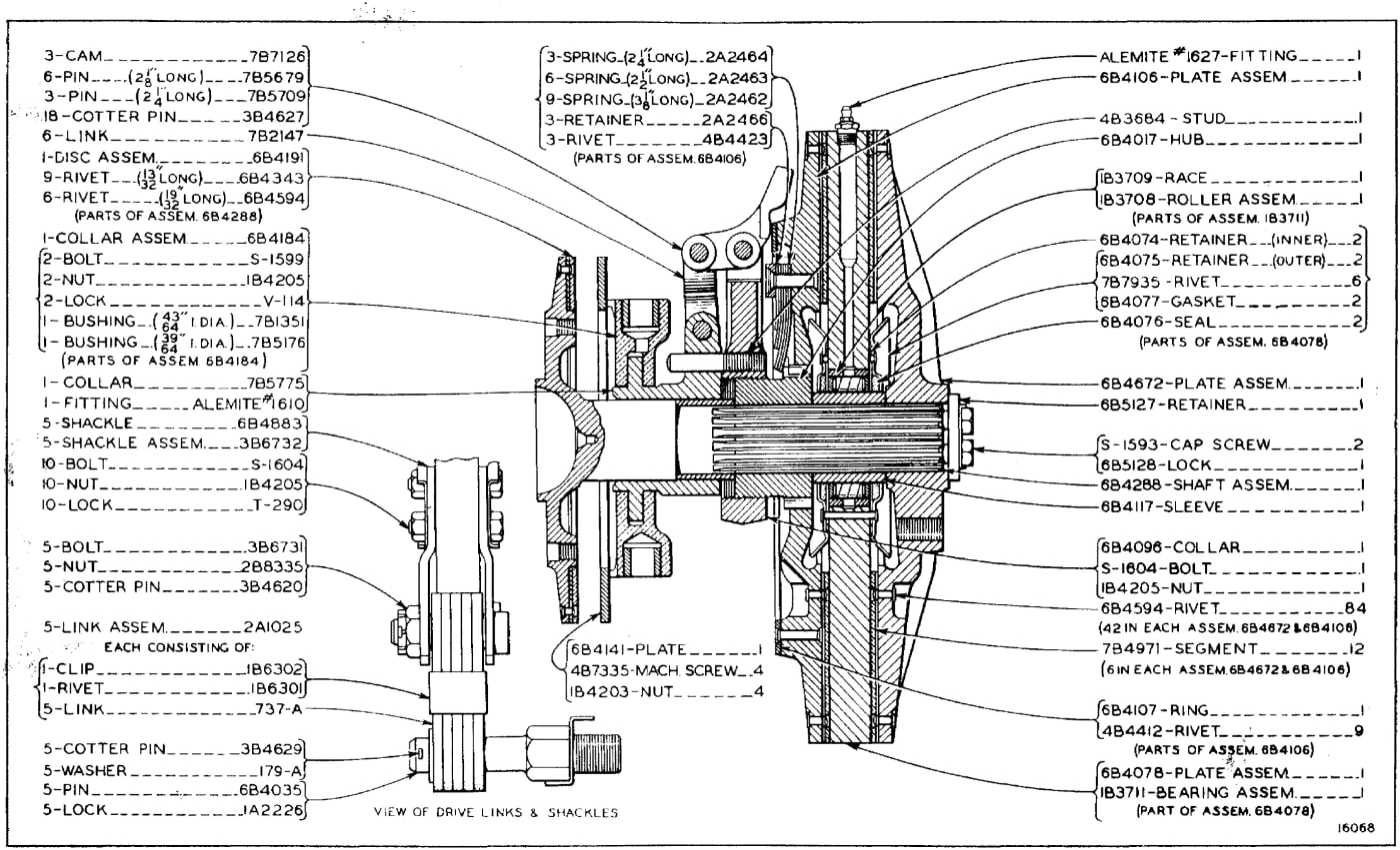 FLYWHEEL CLUTCH (Serial No. 7M1 to 7M1630 Inclusive)