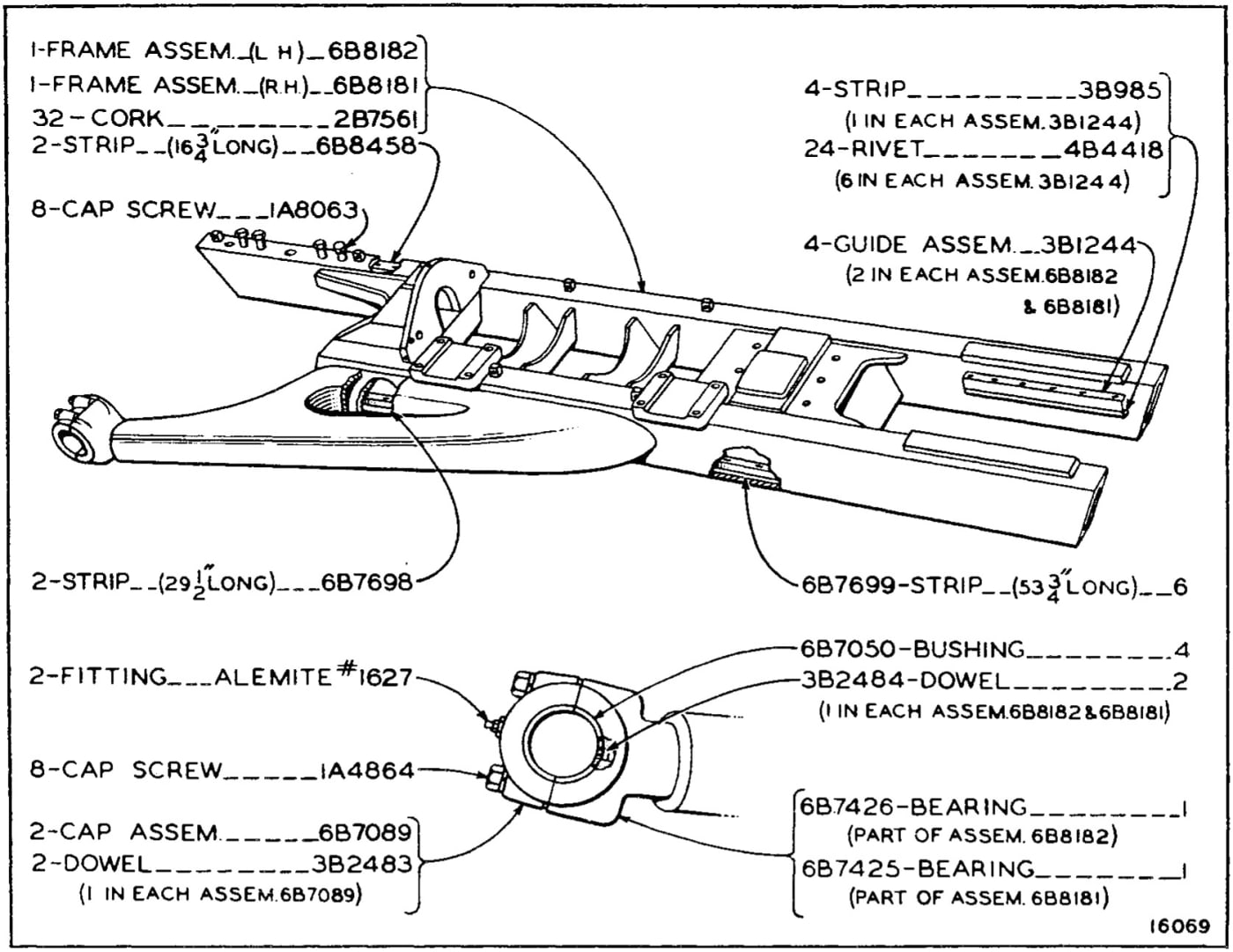 TRACK ROLLER FRAME (Serial No. 7M1 to 7M2115 Inclusive)