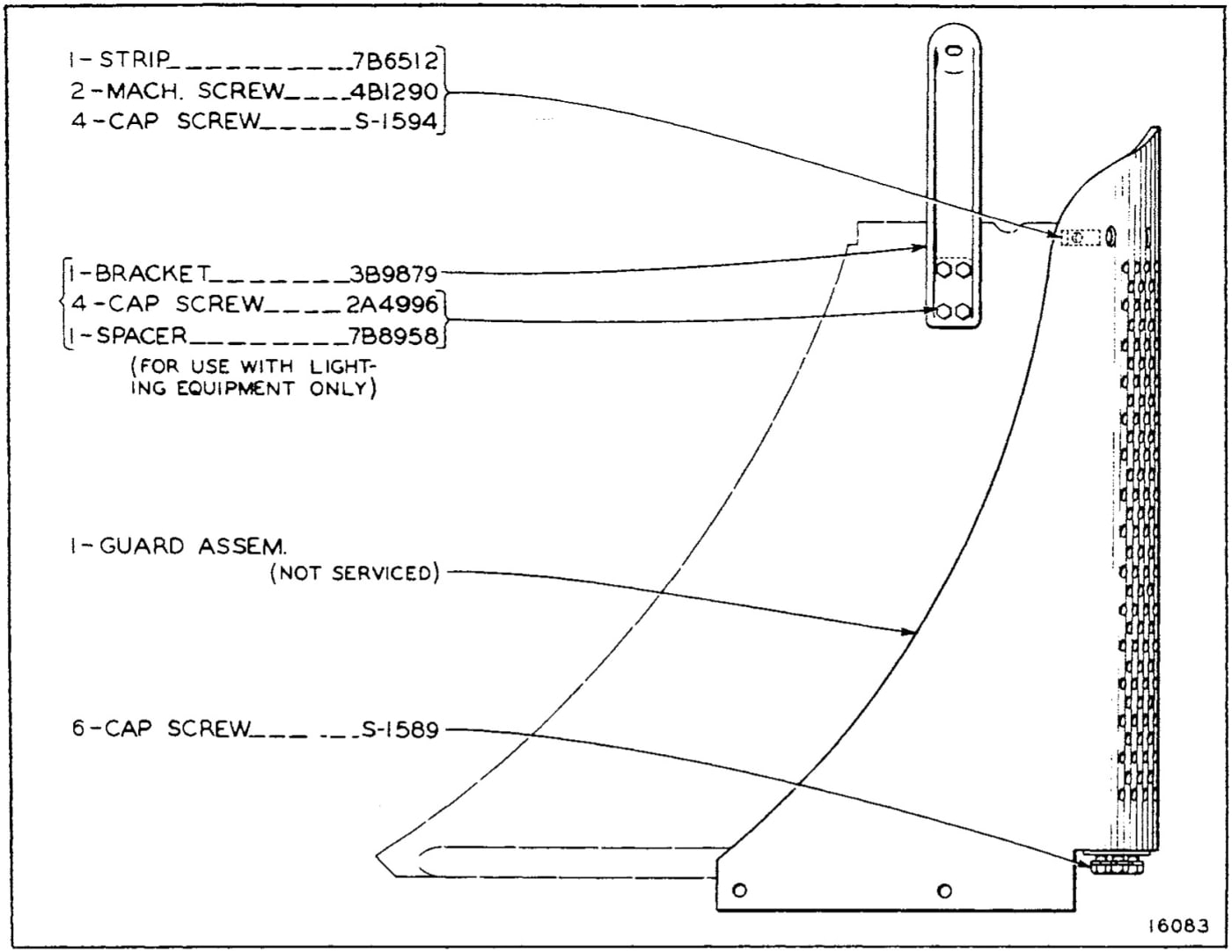 7B4194 RADIATOR GUARD GROUP