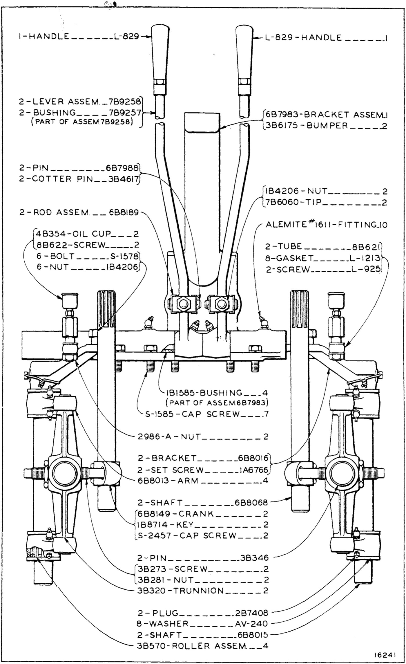 STEERING CLUTCH CONTROL (Effective with Serial No. 7M1488)