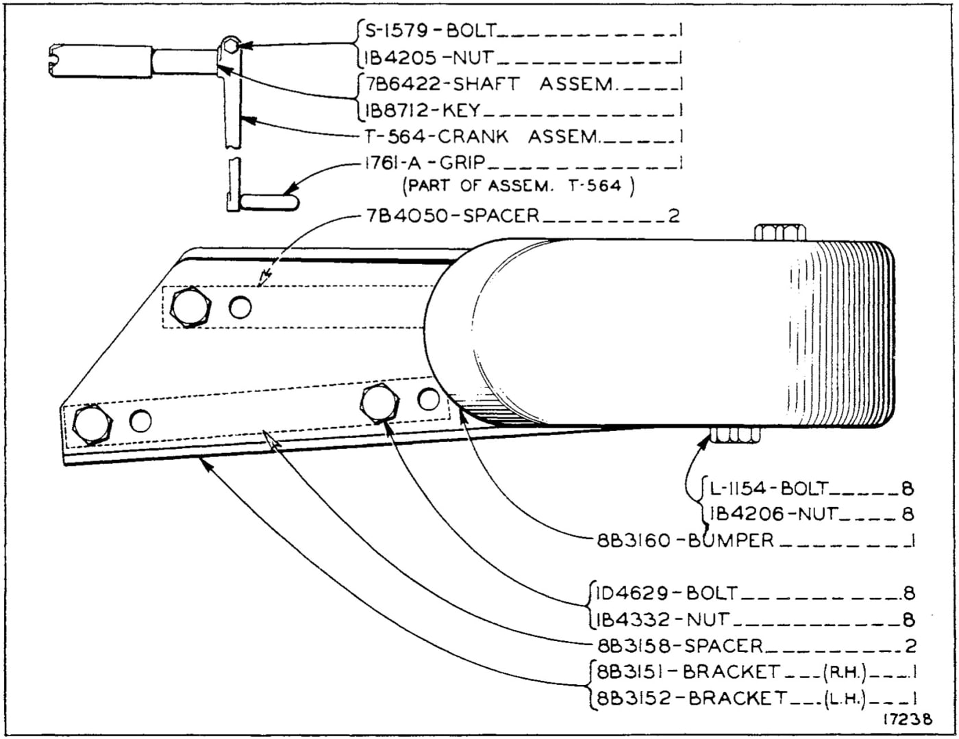 8B3161 FRONT BUMPER GROUP