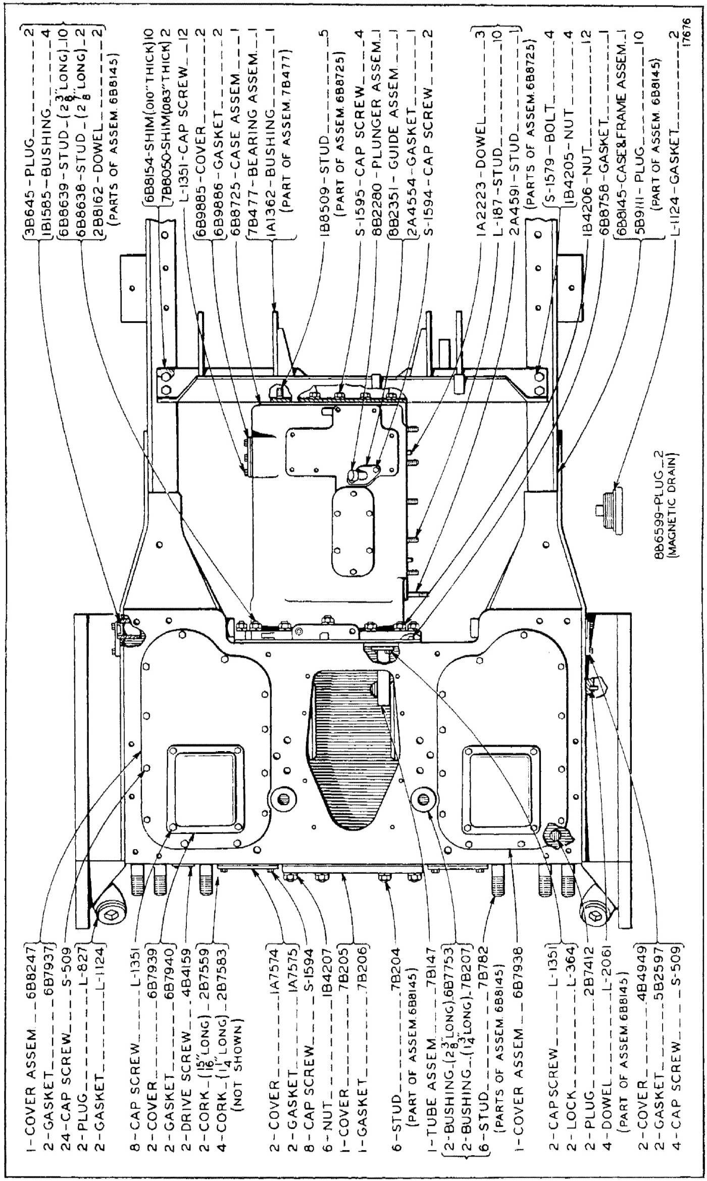 TRANSMISSION CASE AND COVERS (Effective with Serial No. 7M1019)