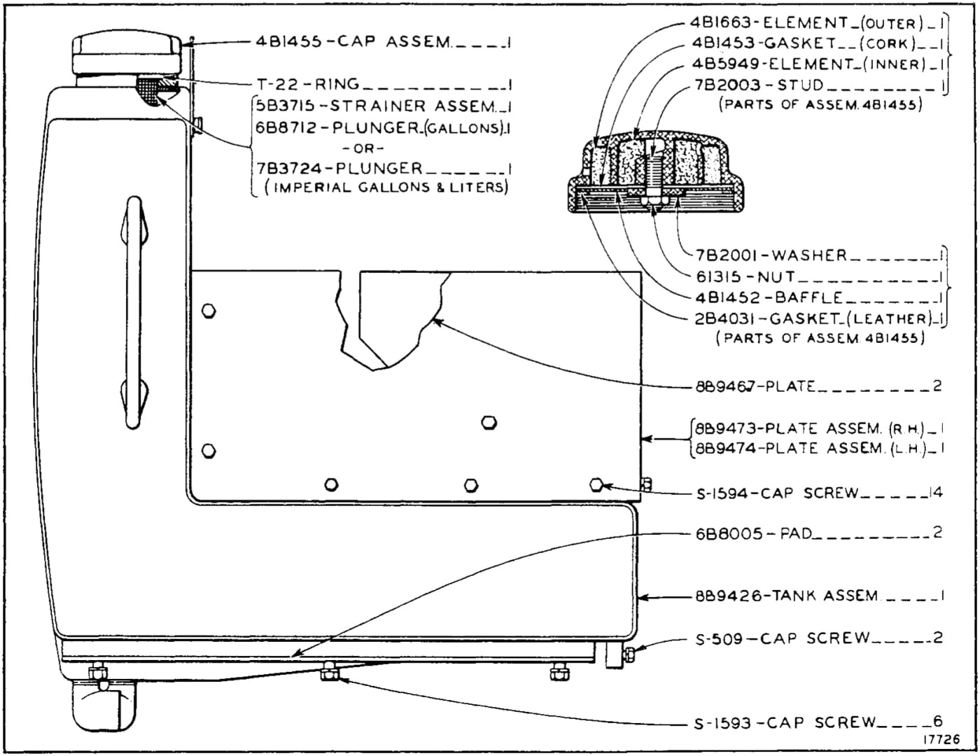 FUEL TANK AND SEAT FRAME (Effective with Serial No. 7M3798)