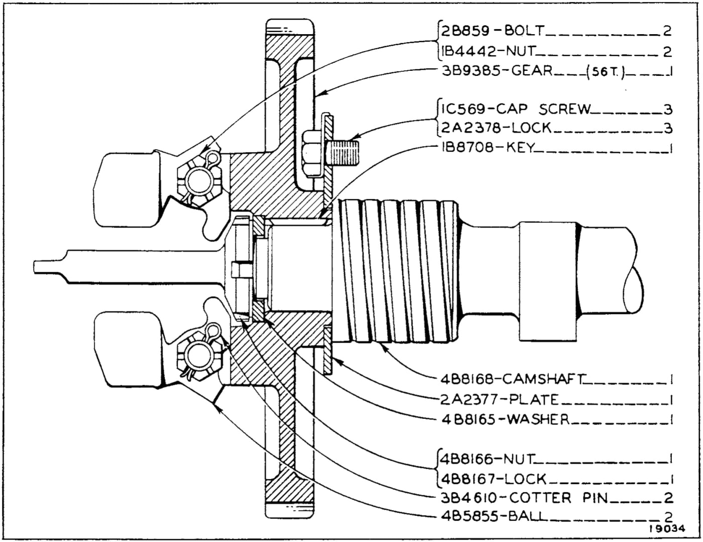 CAMSHAFT AND GOVERNOR