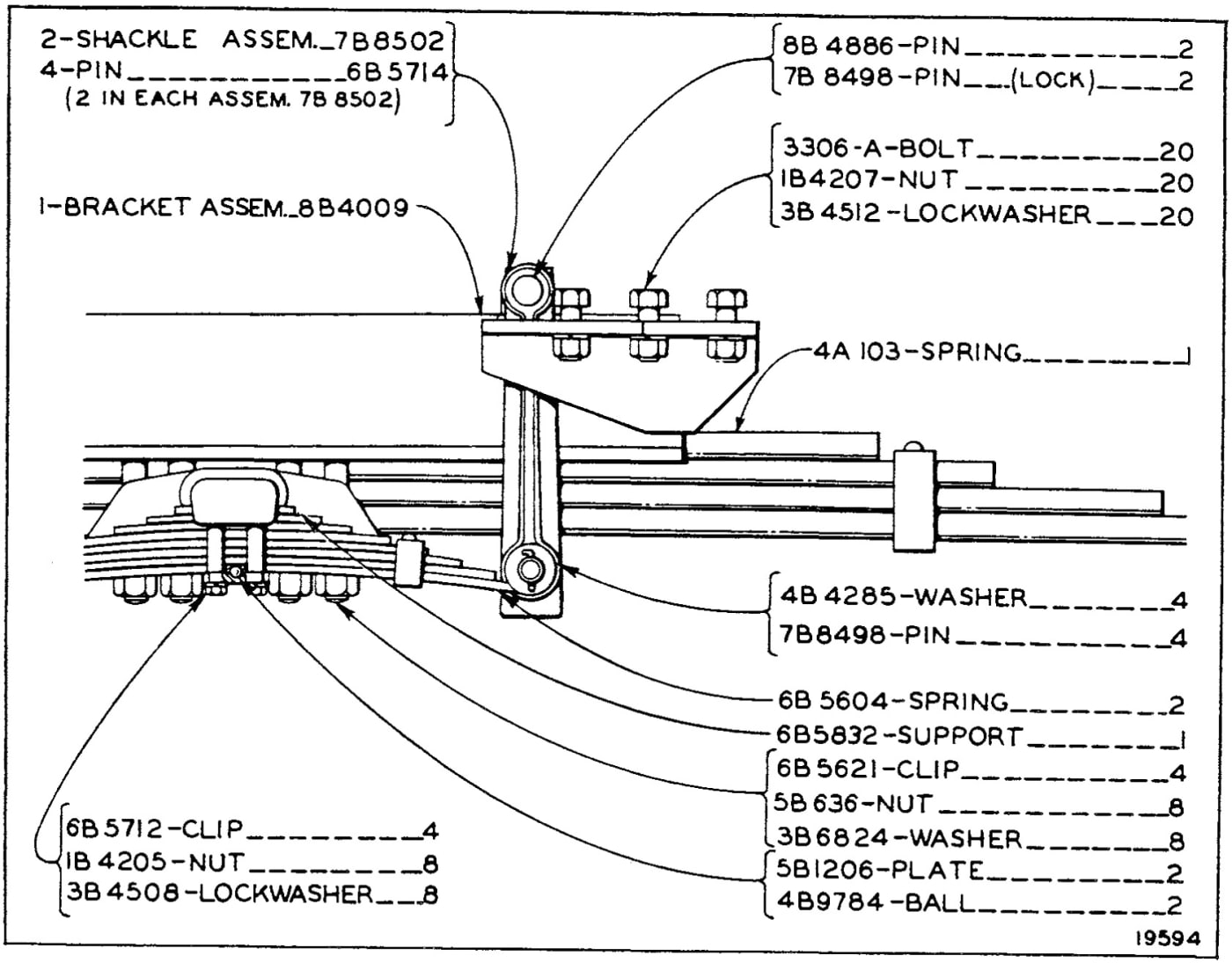 EQUALIZER SPRING (Effective with Serial No. 7M2150)