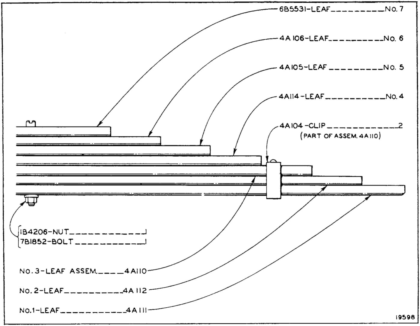 4A103 SPRING (Effective with Serial No. 7M2150)