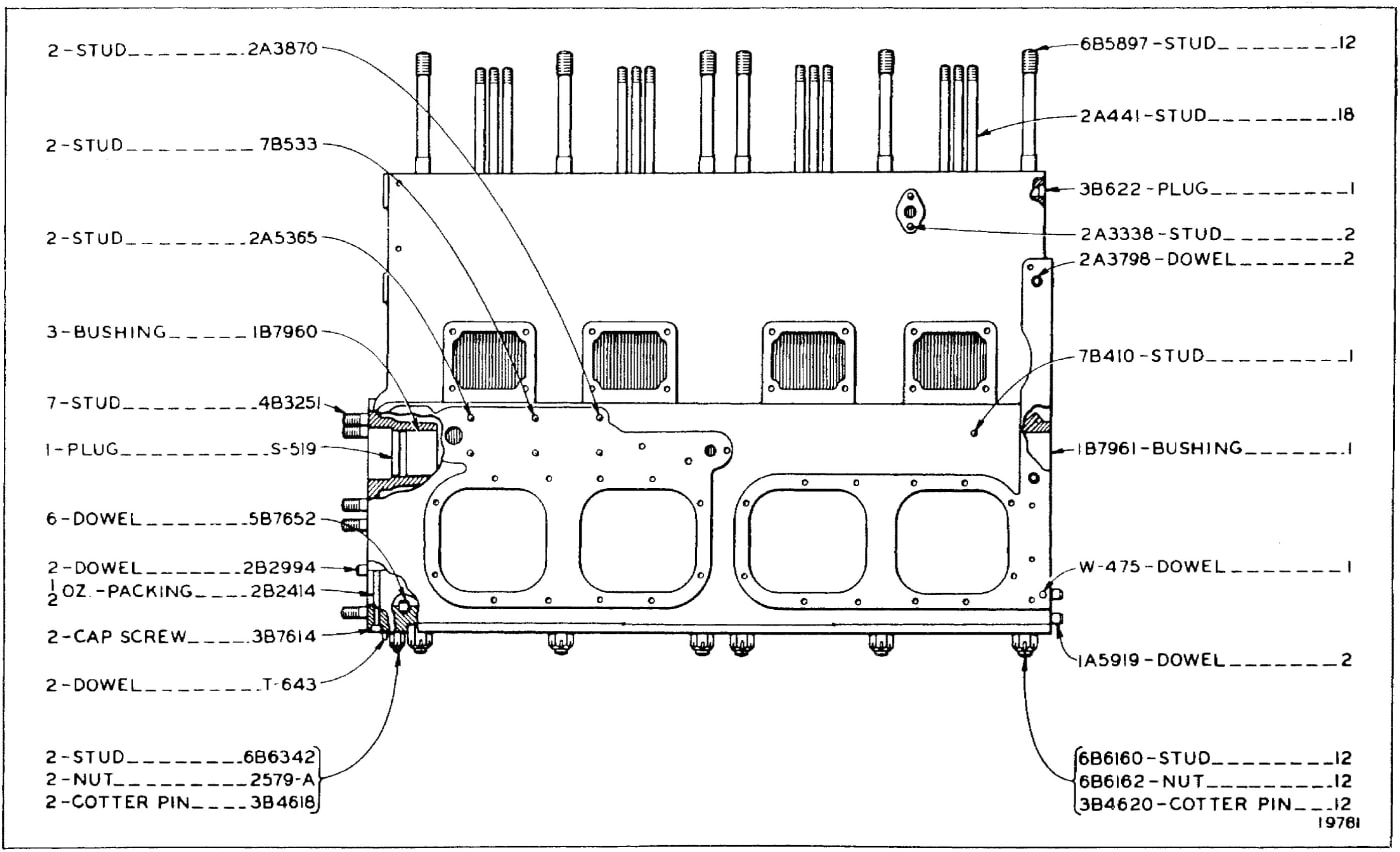 7B7754 / 1F9778 CYLINDER BLOCK ASSEMBLY