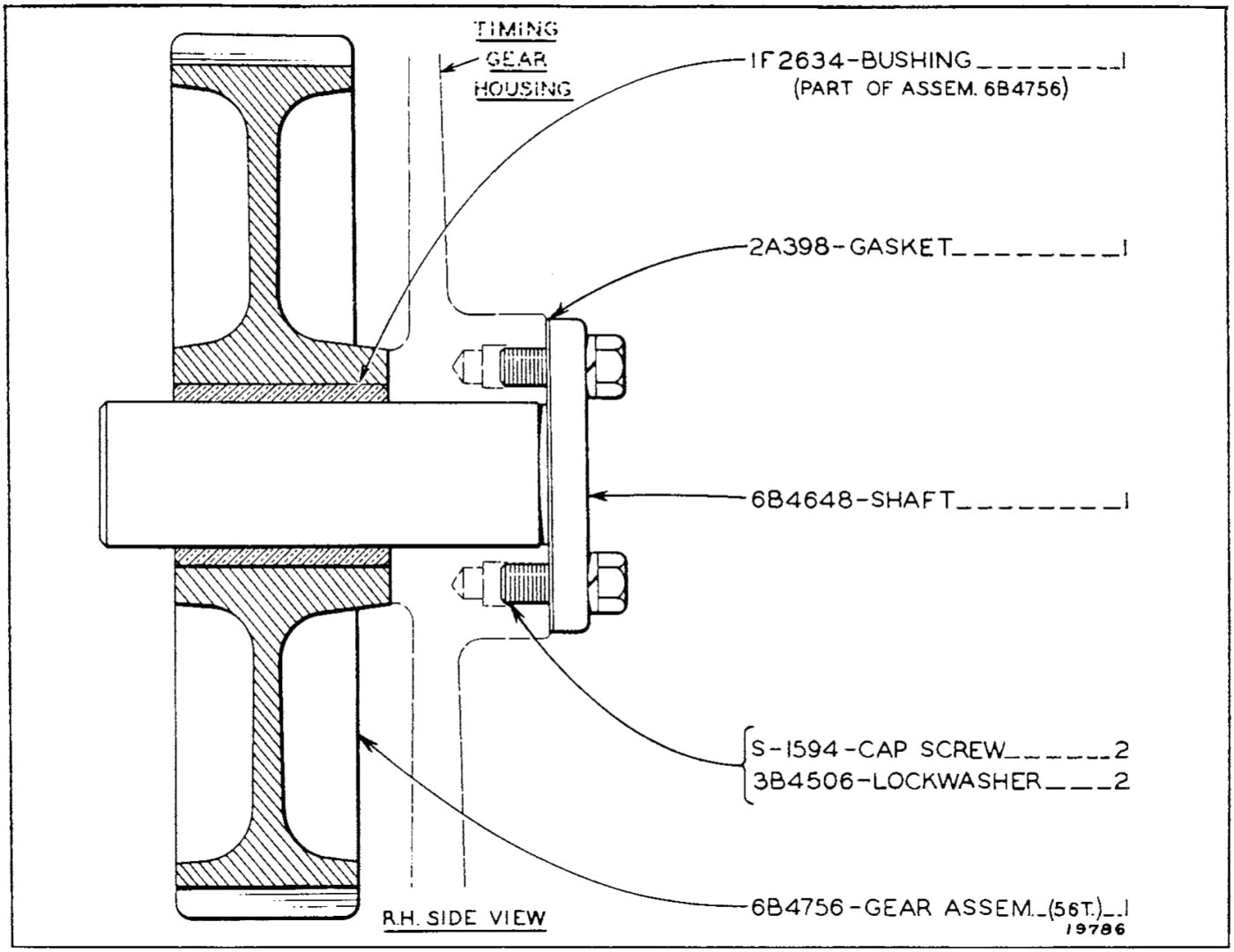 WATER PUMP IDLER GEAR