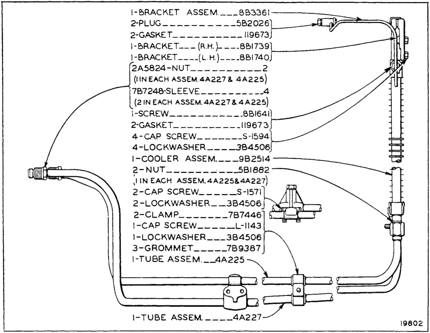 OIL COOLER - EFFECTIVE SERIAL NO. 7M2169