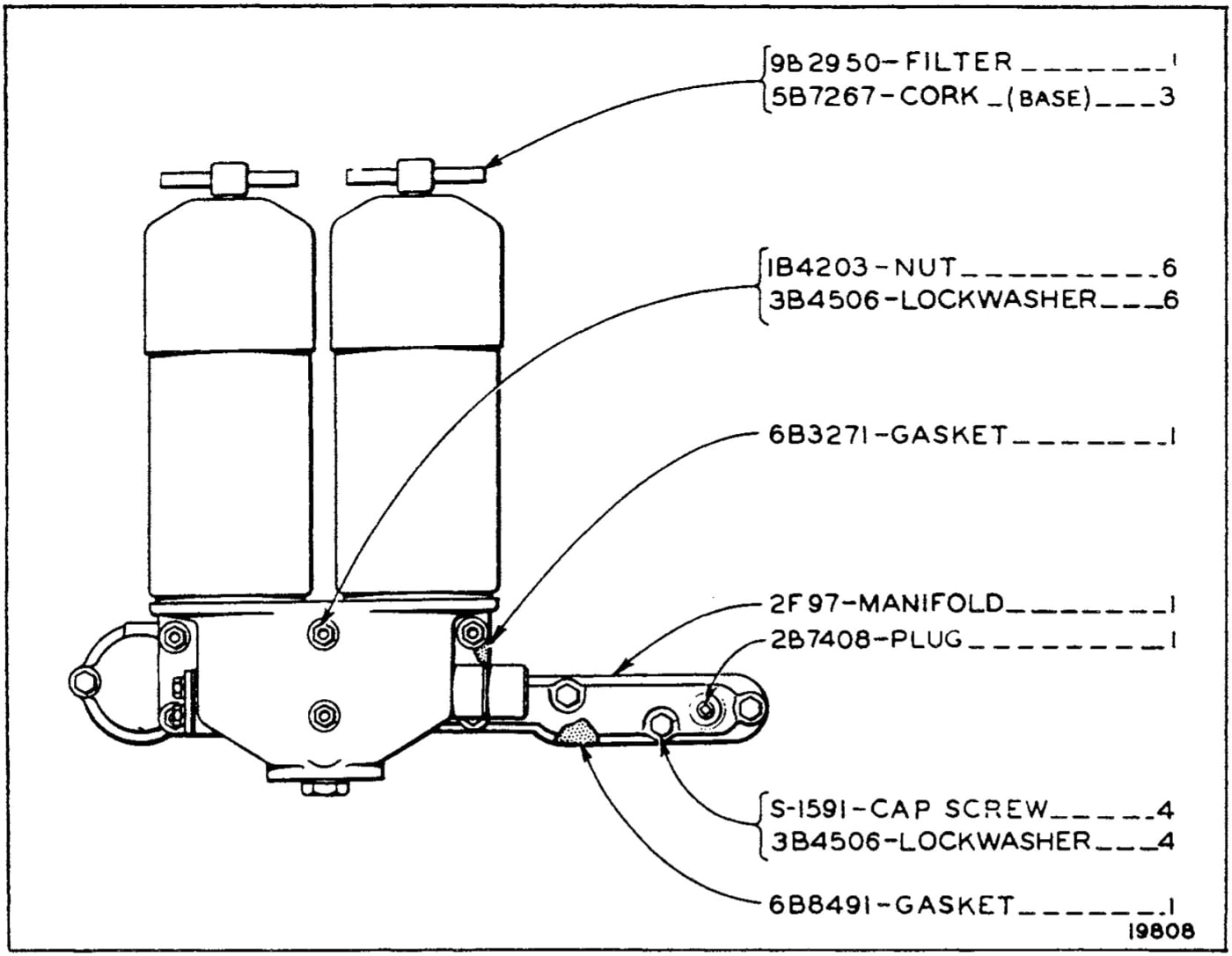 OIL FILTER - EFFECTIVE SERIAL NO. 7M1939