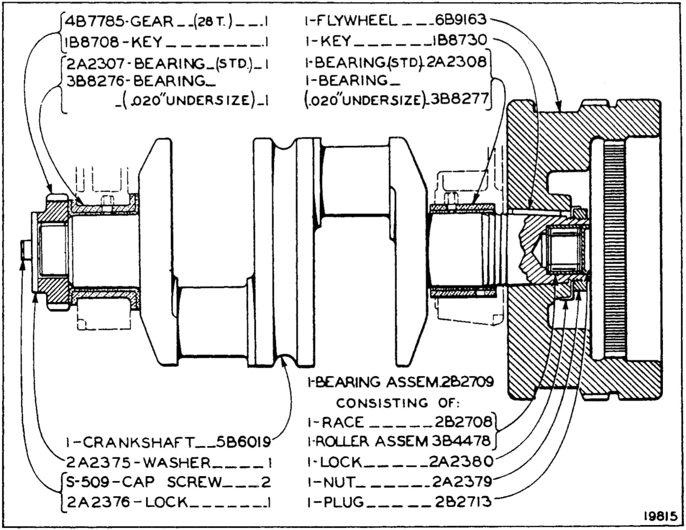 CRANKSHAFT (Effective with Serial No. 7M533)