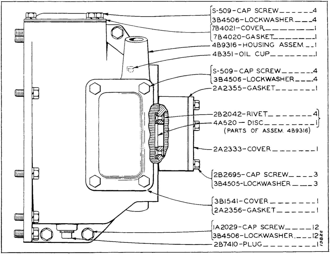 CLUTCH HOUSING (Effective with Serial No. 7M533)