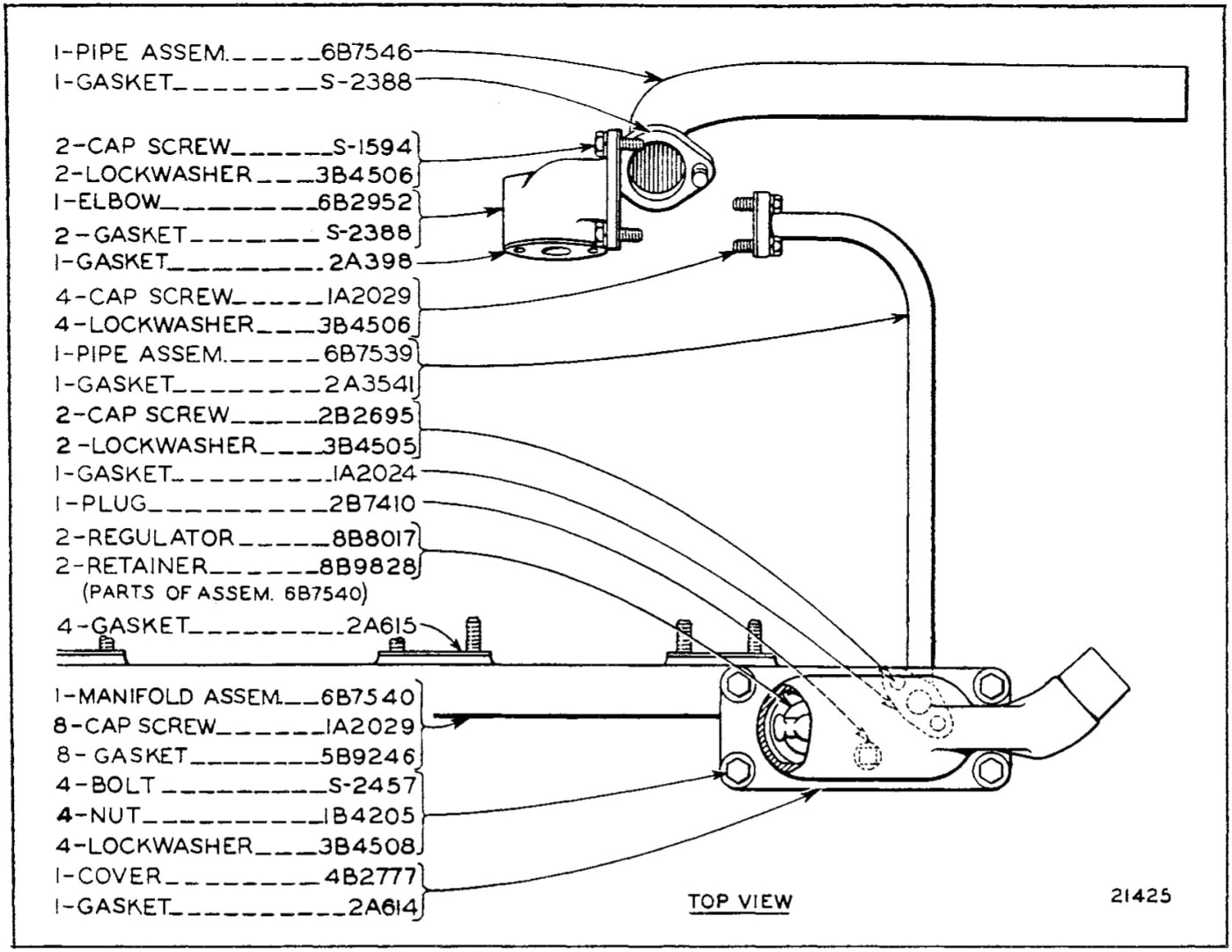 WATER LINES - EFFECTIVE SERIAL NO. 7M334
