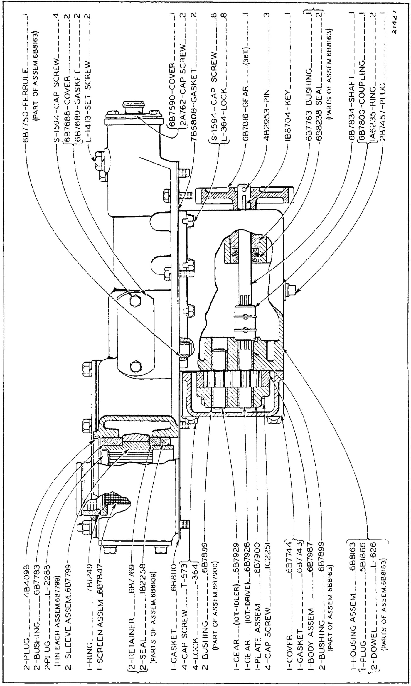 STEERING CLUTCH HYDRAULIC CONTROL MECHANISM (Serial No. 7M1 to 7M1881 Inclusive)