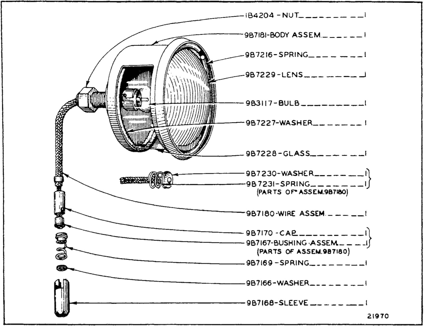 2B9375 TAIL LAMP