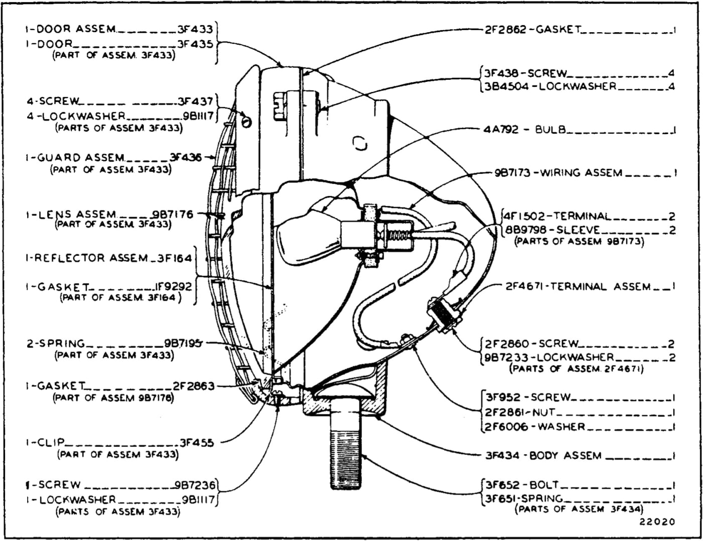 2F9300 HEAD LAMP